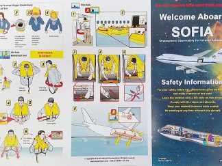 Stratospheric Observatory for Infrared Astronomy Passenger Safety Briefing Card