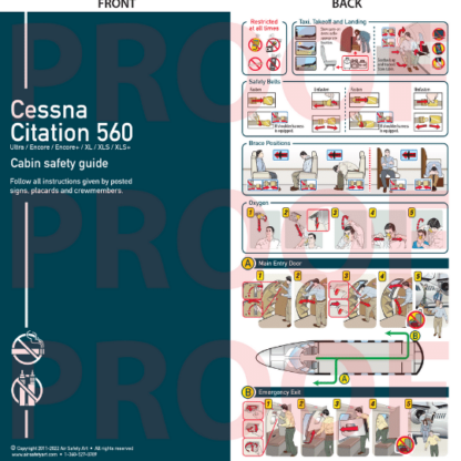 Cessna Citation 560 Briefing Card